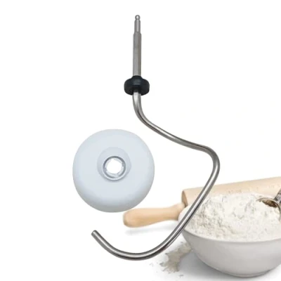 Image of Lichtblau Dough Hook with Deflector White for Bosch Food Processor I Replacement Suitable MUM4 and MUM5 Scraper Accessories MUM4/MUM5