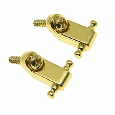 Image of Dopro 2pcs Guitar String Trees Retainer Guides for Fender American Strat Tele Guitars Gold