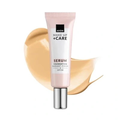 Image of Avon Serum Foundation 30ml, SPF 30, Infused Formula for Light Medium Coverage, Locks in Moisture, Cruelty Free, Warm Ivory