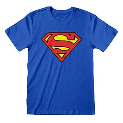 Image of DC Comics Superman Logo T Shirt Homme (XXL) Blue