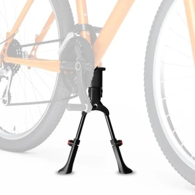 Image of Bicycle Stand, Two legged Bicycle, Height Adjustable, 24 29 Inches, Double Mountain Bike for City Bikes and Trekking Bikes, Black