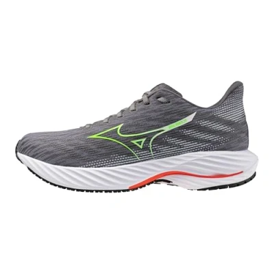 Image of Mizuno Men&#039;s Wave Rider 28 Running Shoe, Tradewinds green Gecko, 10.5