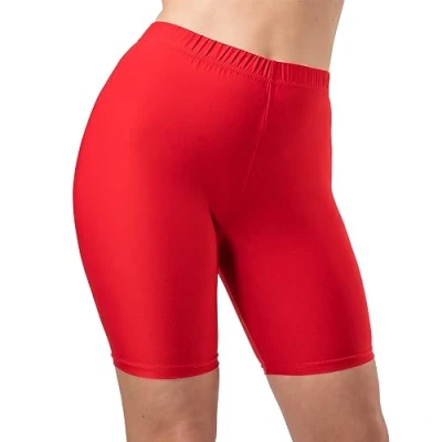 Image of Wicked Costumes Adult Ladies Red Cycling Shorts (M/L) UK 12 16