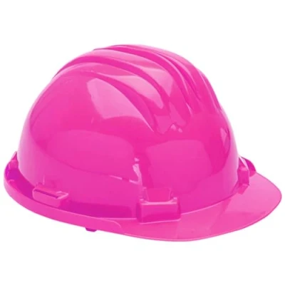 Image of Vented Safety Helmet Lightweight 8 Point Harness Construction Work Hard Hat with Slip Ratchet (Pink)