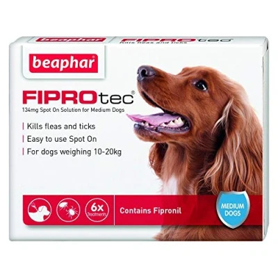 Image of Beaphar FIPROtec Pipette for Medium Dog, Pack of 6