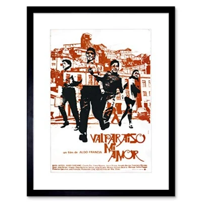 Image of Wee Blue Coo Advert Cultural Movie Film Valparaiso My Love Chile Framed Wall Art Print