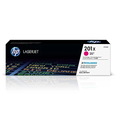 Image of HP CF403X 201X High Yield Original LaserJet Toner Cartridge, Magenta, Single Pack