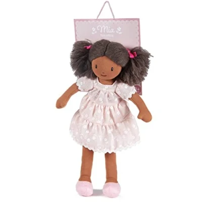 Image of ThreadBear Design Mia Rag Doll Soft Toy With Pink Dress For Children …