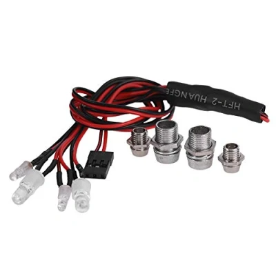 Image of RC Car LED Light, 4LEDs Headlight Taillight Light Kit for Remote Control Truck Accessory Parts