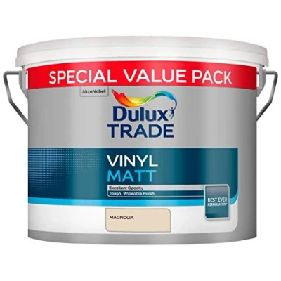 Image of Dulux Trade 7.5L Vinyl Matt Special Value Pack Magnolia Finish