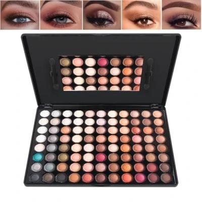 Image of Eyeshadow Palette, Make up Palettes, Revolution Makeup, 88 Bright Colors Matte and Shimmer Eye Shadow Pallets for Women, Highly Pigmented Formula Makeup Set the Day Night