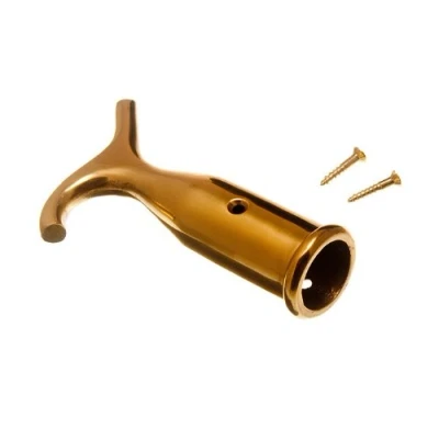 Image of ONESTOPDIY.COM SASH Window Blind Pole Hook Polished Solid Brass