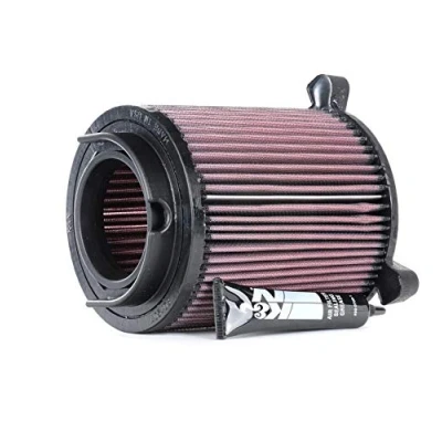 Image of K&amp;N Replacement air filter compatible with Audi A3 1.6 6/2003 2012 (excl. FSi) 2.0 excl. Turbo / div VAG (E 2014), Heather Red