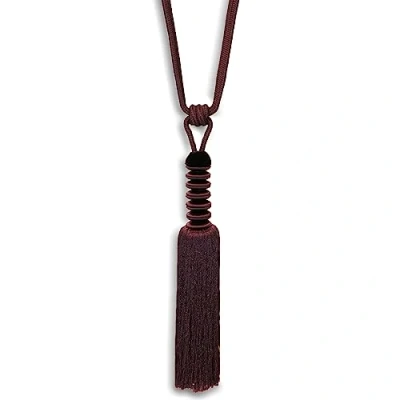 Image of Riva Paoletti Zen Damson Tie Backs, One Size, Polyester