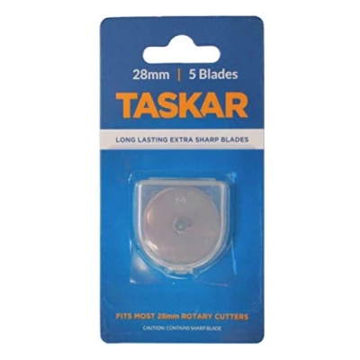 Image of Taskar 28mm Rotary Cutter Blades for Olfa Etc 5 Pack