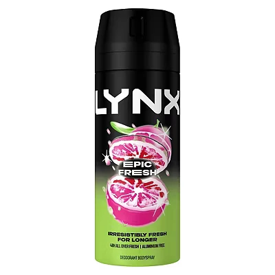 Image of Lynx Epic Fresh Grapefruit &amp; Pineapple Scent Body Spray For Men 150ml