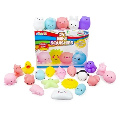 Image of abeec Mini Squishes Party Bag Fillers For Kids Squeeze Toys Squishy Fidget Stress Contains Pandas, Pigs, Ducks, Elephants &amp; Much More!