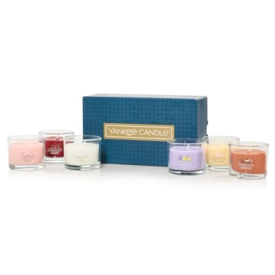 Image of Yankee Candle Scented Candles Gift Set, 6 Mini Filled Votive Candles, Soy Blend Wax Mix, Perfect Gifts for Women