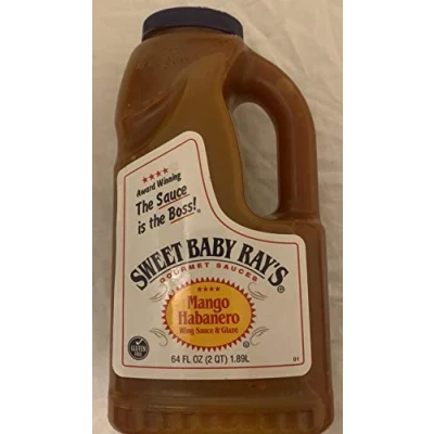 Image of Sweet Baby Rays Mango Habanero Wing Sauce &amp; Glaze 64 Oz. (1 Pack) by Ray&#039;s