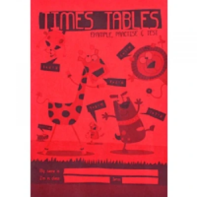Image of Silvine EX213 A5 Children&#039;s Time Table Book Bright Red (Pack of 30)
