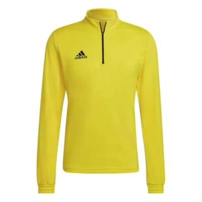 Image of adidas Performance Entrada 22 Training Sweatshirt, Men&#039;s, Size: Medium, Gelbschwarz