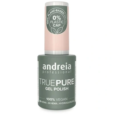Image of Andreia Professional Hema Free Gel Polish TRUE PURE 21 and 100% Vegan for Sensitive Nails Semi Permanent UV LED Soak Off Nail Varnish Colour T05 Milky Nude 10.5ml