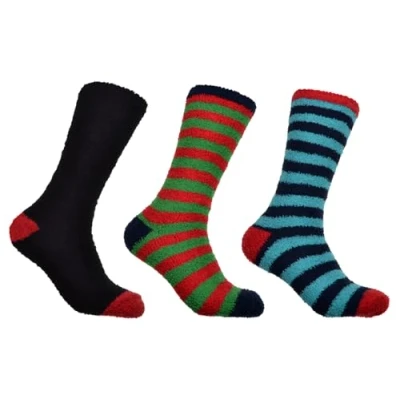 Image of WB Socks Men&#039;s Soft &amp; Warm Fluffy 3 pairs per pack