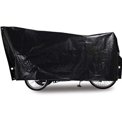 Image of Vk International Unisex Adult Cargo Bike Bicycle Protective Cover Black, One Size