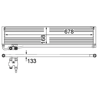 Image of 0995000400, A0995000400 Oil Cooler, automatic transmission MAHLE ORIGINAL CLC 232 000P MERCEDES BENZ: CLS Coupe, E Class T modell
