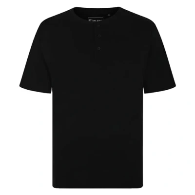 Image of KAM Men&#039;s Plus Size T Shirt Crew Neck Short Sleeve Oversized Shirts for Big and Tall Men, Black Colour, 3XL