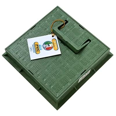 Image of First Plast TCDPM20V Frame with Cover Pedestrian Handle, PVC, Green, 200 x mm