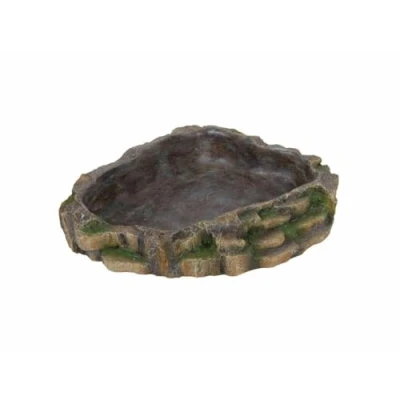 Image of Trixie Reptile Rainforest Decoration Water and Food Bowl, 24 x 5.5 20 cm