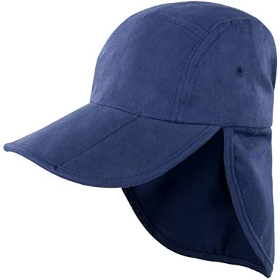 Image of Result Unisex Headwear Folding Legionnaire Hat/Cap (One Size) (Navy Blue)