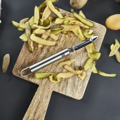 Image of ZWILLING Pro Pendulum Peeler, Length: 21 cm, Stainless Steel, Ergonomically Shaped Handle, Silver