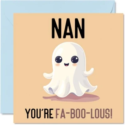 Image of Birthday Cards for Nan Fa Boo Lous Funny Happy Card from Grandson Granddaughter, Nanny Gifts, 145mm x Joke Greeting Women Her