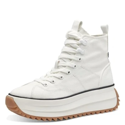 Image of Tamaris 1 25201 41 Women&#039;s Trainers Mid Calf Boot, White, 3.5 UK