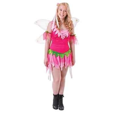 Image of Bristol Novelty TC103 Flower Fairy Adult Costumer, Womens, Pink, Small