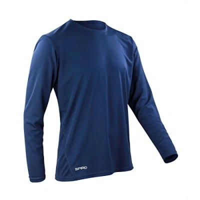 Image of Spiro Quick Dry Long Sleeve Tshirt Lime Green S
