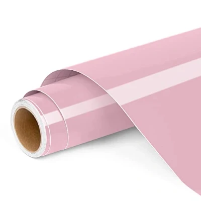 Image of Permanent Vinyl for Cricut, 12&quot;x4ft Pink Self Adhesive Roll Cricut and Silhouette Cameo, Party Decoration, Window Stickers, Home Decor