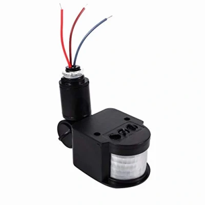 Image of Fdit Led 90 V Motion Detector Sensor 180 Degrees Infrared Security Human Pir Body Inductor Flow Rate for Indoor And Outdoor