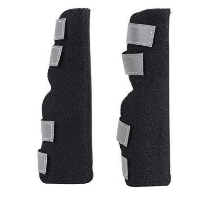 Image of 2Pcs Dog Rear Leg Brace Canine Wrap Hock Joint Hind Support with Safety Reflective Straps to Prevents Injuries and Sprains or Walking(XL)