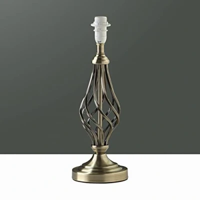 Image of Lighting Supermarket Queenswood Classic Table Lamp Base Only Antique Brass
