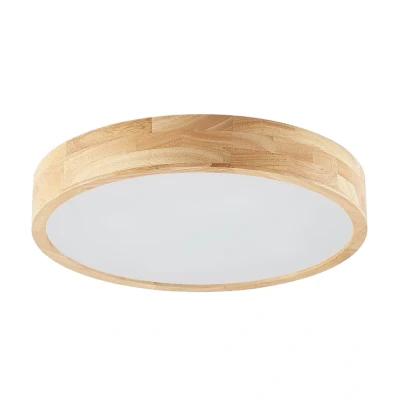 Image of Ceiling Light &#039;Tanju&#039; dimmable) in Brown Made of Wood for e.g. Living Room &amp; Dining (4 Sources, E27) from Lindby lamp, lamp