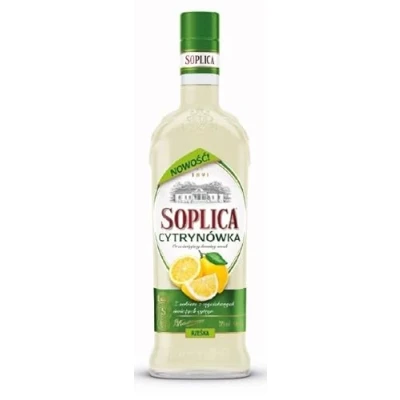 Image of SOPLICA Polish LEMON Vodka Natural Ingredients For Shots &amp; Cocktails 28% Alcohol 500 ml