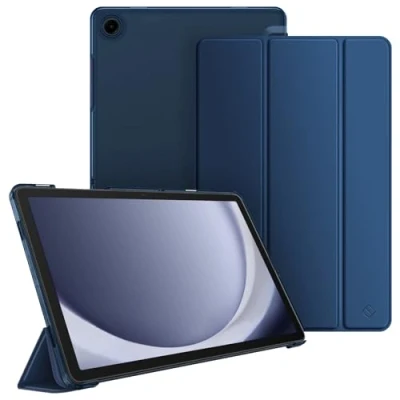 Image of FINTIE Case for Samsung Galaxy Tab A9 Plus 11 Inch 2023, Ultra Thin Protective with Translucent Back Cover Auto Sleep/Wake Function Tablet A9+ SM X210/X216/X218, Navy