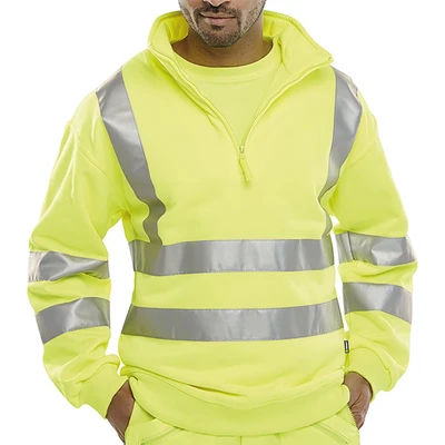 Image of QUARTER ZIPPED SWEATSHIRT SATURN YELLOW L