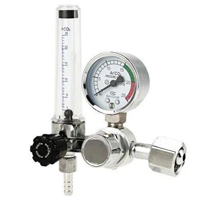 Image of Akozon Argon Flow Meter, Welding Pressure Reducer Air Regulator 0 25MPa Gauge for Weld Mig Tig