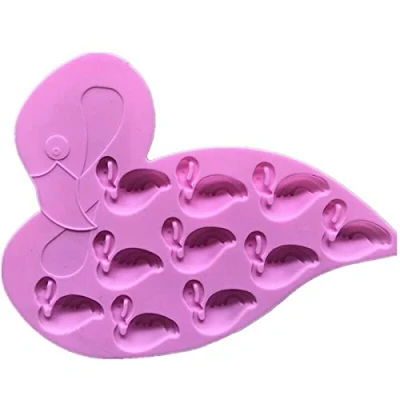 Image of Golddunes Pink Swan Silicone Mould Ice, Yoghurt, Candy, Sweet, Jelly, Wax, Chocolate, Muffin, Soap, Cake, Baking