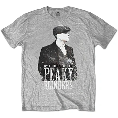 Image of Official T Shirt Peaky Blinders Shelby Brothers &#039;Tommy Character&#039; Grey L