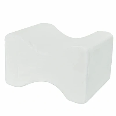 Image of New Memory Foam Knee Pillow Comfortable Dual Curved Wedge Cushion For Leg Lower Back Sciatica Hip Pain Support Orthopaedic Contour Sleeping On Side (Leg Pillow)
